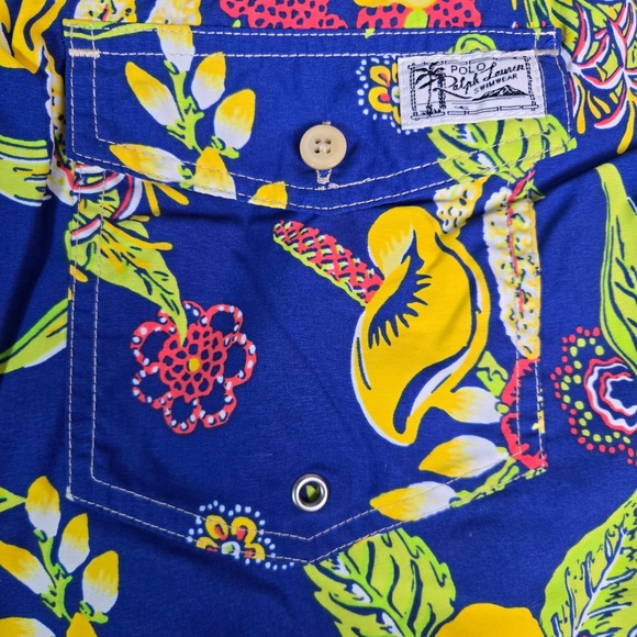 Polo Ralph Lauren Other - Polo Ralph Lauren Men Blue Floral Tropical Swim Trunks Shorts Size XLT